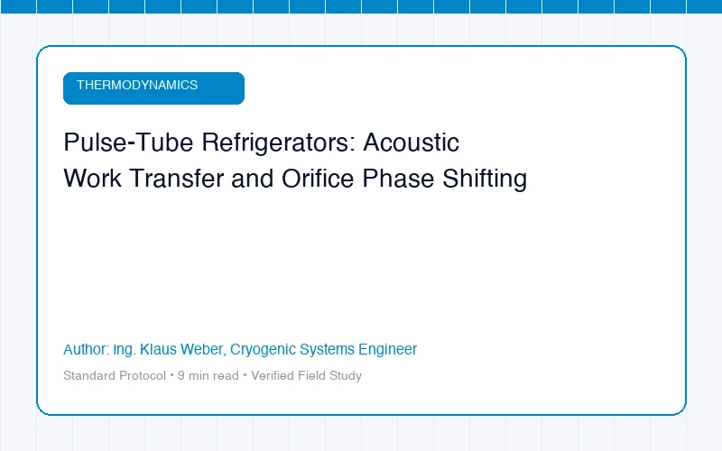 Pulse-Tube Refrigerators: Acoustic Work Transfer and Orifice Phase Shifting